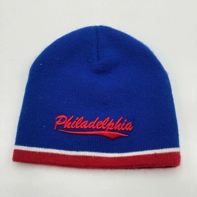 Gorro de invierno Colosseum Athletics Philadelphia rojo blanco azul Foto 1 de 4