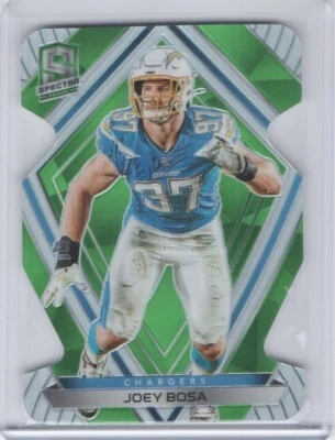 2020 Panini Spectra Neon Green Die-Cut Prizm #117 Joey Bosa 22/30 - Image 1 of 2