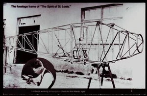 Echt Foto Postkarte - Rumpfrahmen von SPIRIT OF ST. LOUIS - Bild 1 von 2