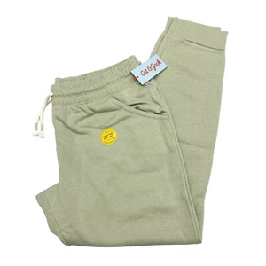 Cat & Jack Girls Size XXL 18 Plus Fleece Jogger Pants Drawstring Pockets Sage - Picture 1 of 12