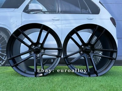 Ruedas negras estilo cóncavo 4 x 20 pulgadas 5x115: se adapta a Dodge Challenger Hellcat Foto 1 de 4