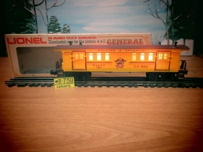 Lionel 6-9551  O Gauge Western & Atlantic BAGGAGE Car O.B. FOR THE GENERAL. - Image 1 of 4