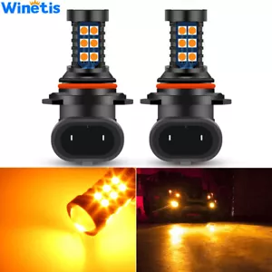 2X HB4 9006 3000KL Amber Yellow LED Bulb SMD 3030 Fog Driving Light Super Bright - Picture 1 of 8
