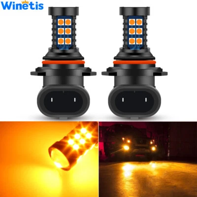 2X HB4 9006 3000KL Amber Yellow LED Bulb SMD 3030 Fog Driving Light Super Bright - Image 1 of 4