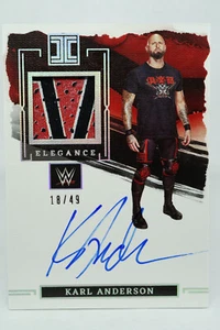 2023 Panini Impeccable WWE Elegance 18/49 Karl Anderson Sick Patch Auto EM-KAN - Picture 1 of 2