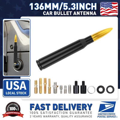 5.3" Car Bullet Antenna W/ Screws For Chevrolet Silverado 1500 HD Classic 2007 - Image 1 of 4