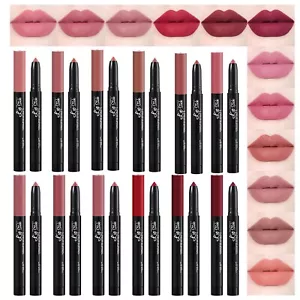 Penna Rossetto Velluto Femmina Rossetto Penna Pasta Rosa con temperamatite - Foto 1 di 59
