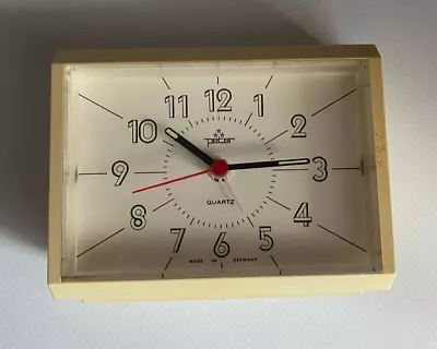 Peter Wecker Alarm Vintage Quartz Uhr Germany - Bild 1 von 2