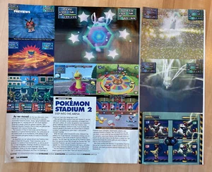 Pokemon Stadium 2 Print Ad Game Poster Art PREVIEWS Original Nintendo 64 N64 ads - Picture 1 of 3