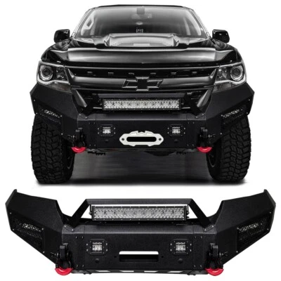 Vijay For 2015-2022 Chevy Colorado Front Bumper With LED Lights and D-Rings Foto 1 de 4