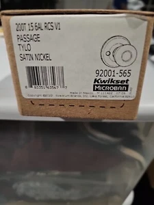 NEW kwikset 92001-565 Passage Rulo Satin Nickel 200T 15 6AL RCS V1 - Picture 1 of 2