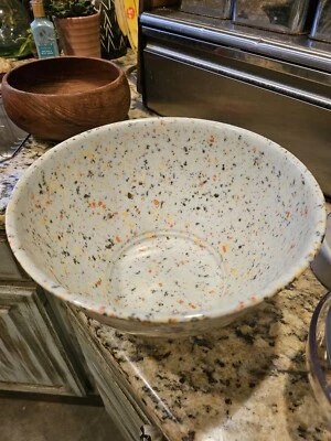 "Cuenco mezclador de confeti moteado de melamina gris claro de 10"" RACHEL RAY" Foto 1 de 4