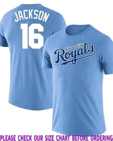 Bo Jackson #16 Kansas City Royals Carolina Blue T-Shirt Cover