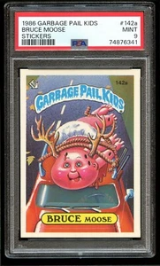 Garbage Pail Kids 1986 Bruce Moose #142a PSA 9 como nuevo losa - Imagen 1 de 2