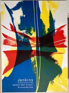 Paul Jenkins affiche originale lithographie 1965 art abstrait abstract art Paris - Picture 1 of 6