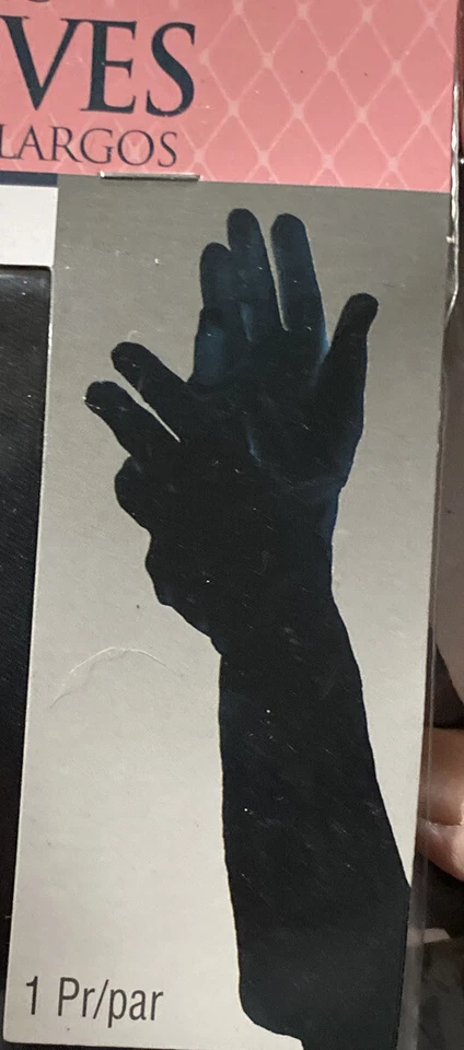 Child Black Costume Gloves Kids Halloween Superhero Magician Vampire Dress up