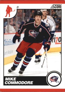 2010-11 (BLUE JACKETS) Score Glossy #165 Mike Commodore