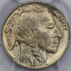 1937-D 5c Buffalo Nickel - PCGS MS 66 - Picture 1 of 4