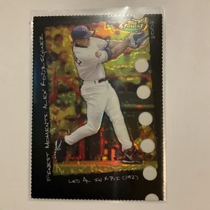 2005 Topps Finest Moments Refractor Alex Rodriguez 49/190 fam28 - Picture 1 of 2