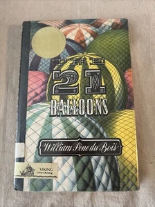 William Pene Du Bois / The Twenty-One Balloons The 21 Balloons 1948 Rare VTG - Picture 1 of 8