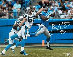 Luke Kuechly Autographed Carolina Panthers 16x20 Photo Beckett  - Picture 1 of 2