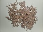 Vintage 2" Army Men Soldiers Lot Of 50 Clay/Tan Unbranded