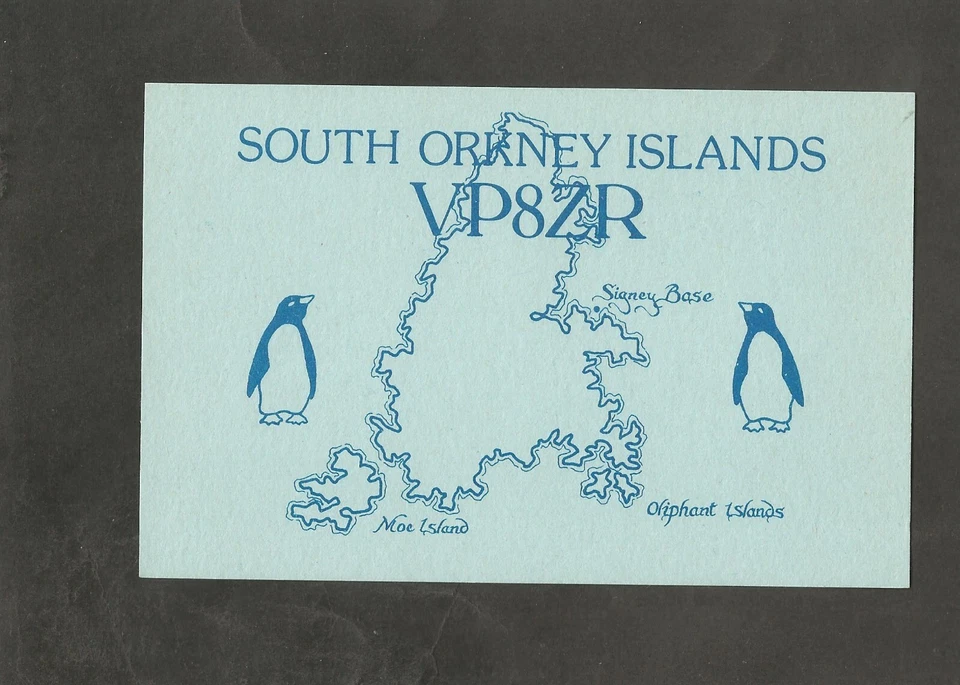 QSL Card VP8ZR South Orkney Islands Denis o Rourke British Antarctic Survey - Image 1 of 1