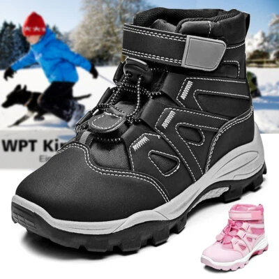 Kinder Winterschuhe Wasserdicht,Warm Mid Schneestiefel für Jungen&Mädchen 31-37 - Bild 1 von 2