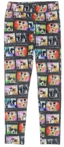 Justice Size 8 Dogs Photo Film Graphic Leggings - Picture 1 of 2