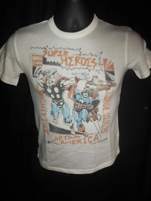 T-Shirts New Junk Food Vintage Inspired Boys Marvel Super Heroes Retro T-Shirt - Image 1 of 4