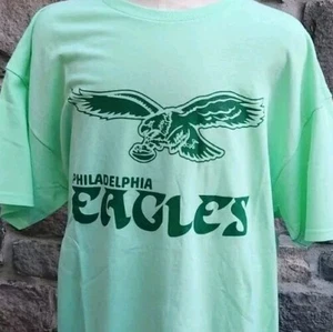 Philadelphia Eagles Throwback Mint Green T-shirt XL - Picture 1 of 13