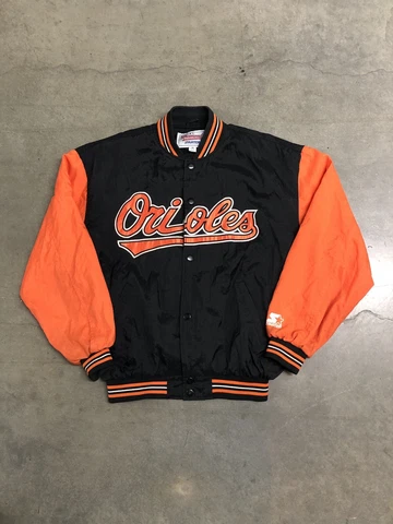 Vintage 90’s Baltimore Orioles Starter Diamond Collection MLB Dug Out Jacket XL Cover