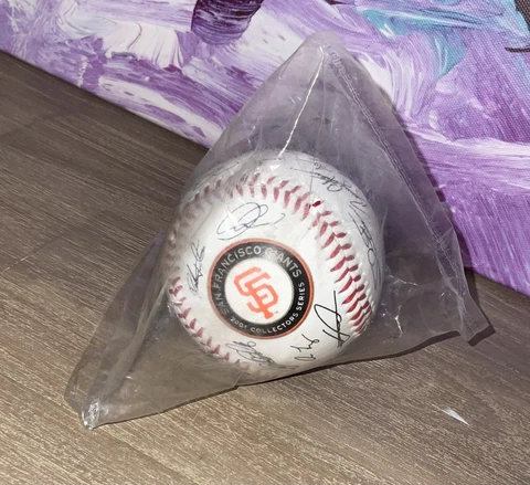 SAN FRANCISCO GIANTS - 2001 Collectors Series Facsimile Signature Baseball - NEW Cover