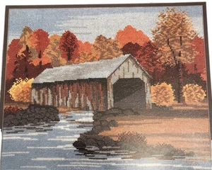 Ponte coperto autunno AUTUNNO ARTE di P Tyndall punto croce serie 4 stagioni - Foto 1 di 5