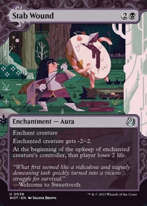 x4 NM (Playset) Stab Wound, MTG, Enchanting Tales, Magic the Gathering, 36 - Picture 1 of 1