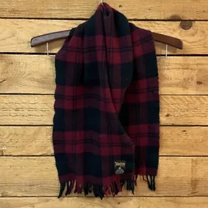 Johnson’s Scottish Lana Unisex Bufanda Tartán Cuadros Rojo Negro 47 x 11 Pulgadas - Imagen 1 de 9