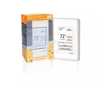 Termostato de piso programable con pantalla táctil Schluter DITRA HEAT E-RT DHERT102/BW Foto 1 de 4