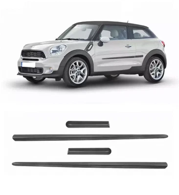 per Mini PaceMan 2013+ Protezioni porte fasce portiere strisce plastica nera - Immagine 1 di 4