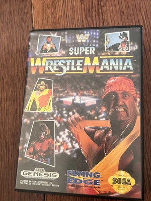 WWF Super Wrestlemania (Sega Genesis, 1992) NO MANUAL - Image 1 of 4