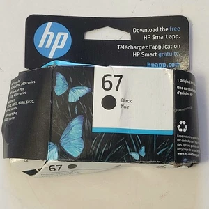 Genuine HP 67 Black Ink Cartridge DateExpiry 2026  NEW - Picture 1 of 7