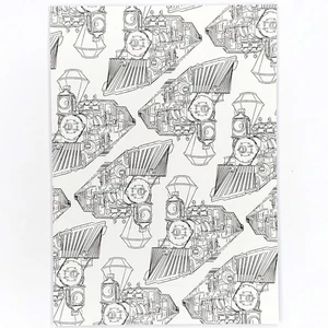 Disneyland Railroad Postcard Disney Parks Poster Art of Coloring Locomotive - Picture 1 of 2