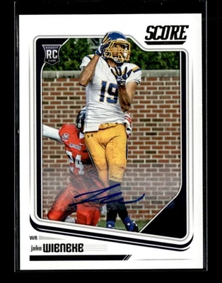 2018 Score #413 Jake Wieneke Rookie Autographs - Image 1 of 2