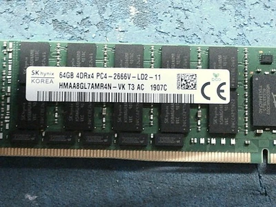 HP 64GB DDR4-2666 LRDIMM 815101-B21 850882-001 840759-091 HPE Server Memory RAM - Image 1 of 4