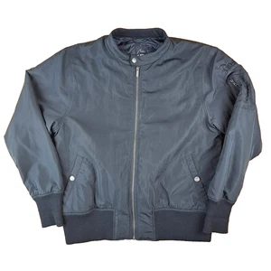 Rusty Jacket Mens Size Large Black Full Zip Windbreaker Bomber Quilted Outdoor - Picture 1 of 19