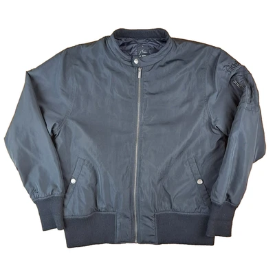 Rusty Jacket Mens Size Large Black Full Zip Windbreaker Bomber Quilted Outdoor - image 1 of 4