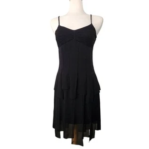 Sue Wong 100% Silk Beading Braided Straps Dress Women's Size 8 Vintage Y2K Fairy - Picture 1 of 12