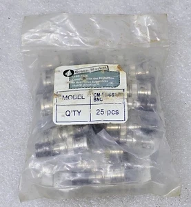 25 Pack NOS Green Market CM-****-BNC BNC Male Compression Fitting Connectors - Picture 1 of 5