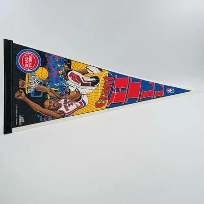 Vintage Grant Hill NBA Basketball Pennant Detroit Pistons WinCraft Full Size - Image 1 of 4