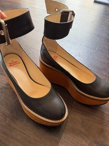 Vivienne Westwood Rocking Horse Zapatos con Correa al Tobillo Negros US6.0/UK4.5/EU36 - Imagen 1 de 8