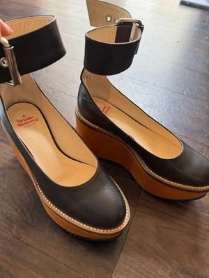 Vivienne Westwood Rocking Horse Ankle Strap Shoes Black US6.0/ UK4.5/ EU36 - Image 1 of 4